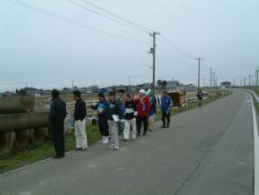 横越地区 小杉ワークショップ現地点検